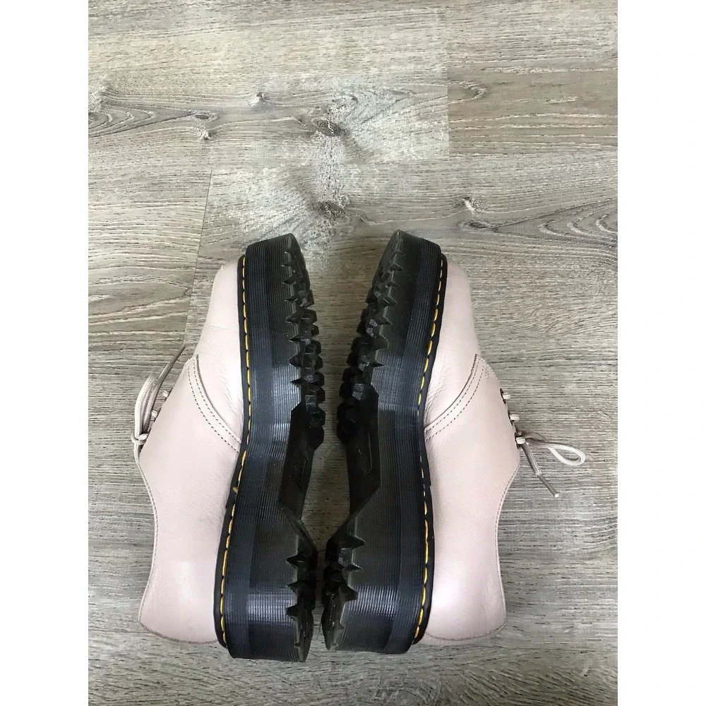 Dr. Martens 31167 Taupe Leather Oxford Lace-Up Shoes Men's US 9 Women's US 10